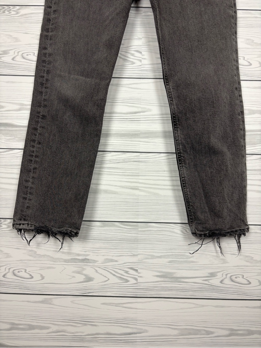 AGOLDE Organic Cotton Riley crop black jeans size 26 - Picture 2 of 8